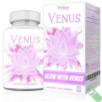 Back packaging of Zealous Venus Female Enhancement showing full ingredient list

