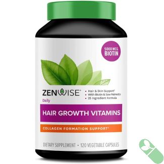 "Zenwise Daily Hair Growth Vitamins for men and women – advanced hair, skin, and nail support supplement"

