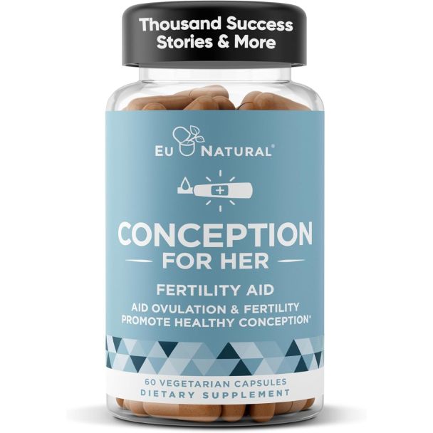 Eu Natural women’s fertility support capsules with myo-inositol, ashwagandha, and chaste tree berry