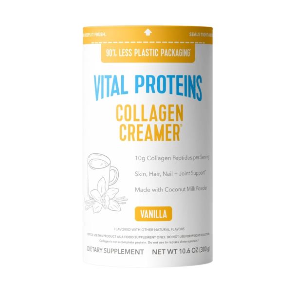 Vital Proteins Vanilla Collagen Creamer for hair, skin, nails, and joint support routine