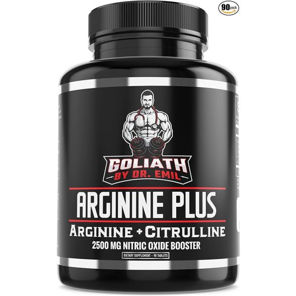 Dr. Emil Arginine Plus L-Arginine and L-Citrulline 2500mg nitric oxide booster tablets
