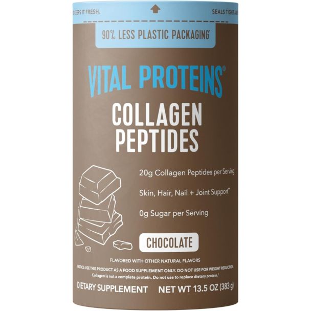 Vital Proteins Collagen Peptides chocolate powder with protein for smoothies, coffee, and shakes