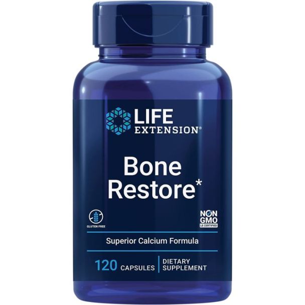 Life Extension Bone Restore 120 Caps Superior Calcium Formula
