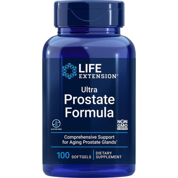 life extension ultra prostate formula 60 count back label