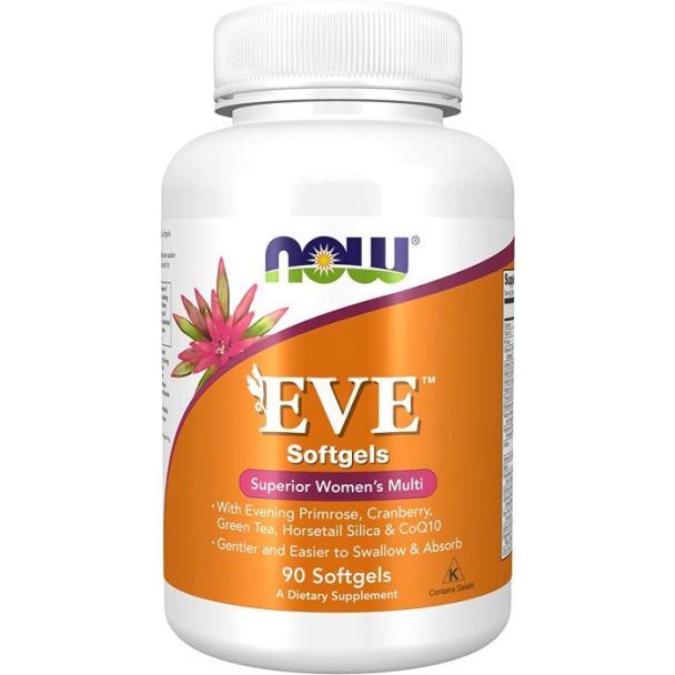 "NOW Eve Superior Women’s Multivitamin – supports hormone health and antioxidant balance"