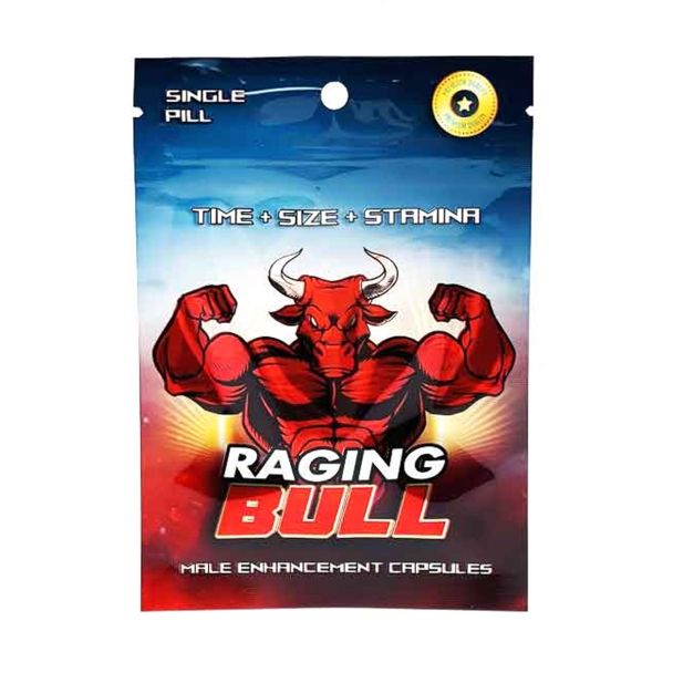 Raging Bull 750mg pill for male enhancement and increased stamina.
