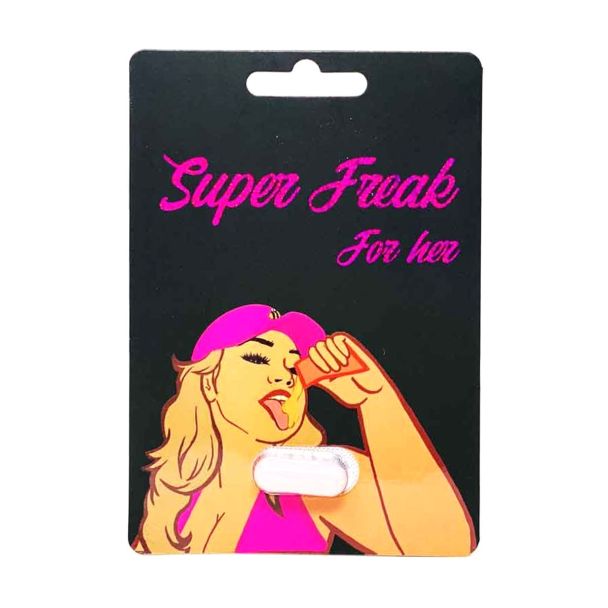 Super Freak 3000mg Pill for heightened female sensuality and libido enhancement.