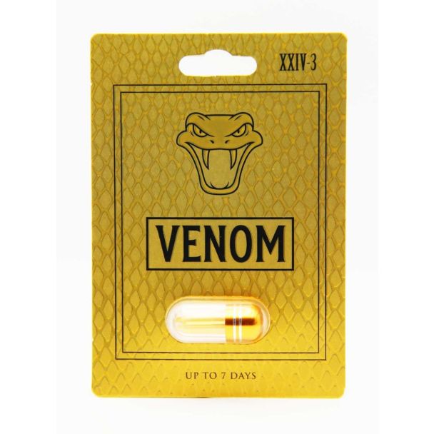 Venom XXIV-3 Male Enhancement Capsules 1000mg Proprietary Blend - 24 Dose Supply