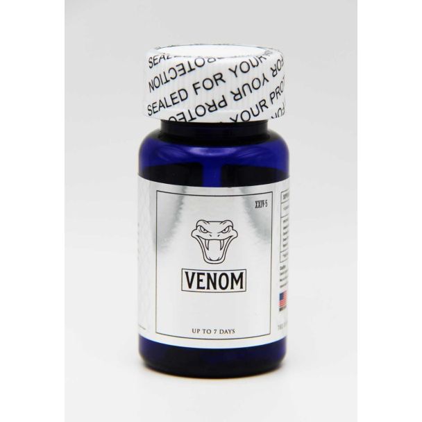 Venom XXIV-5 Male Enhancement Capsules silver bottle front label