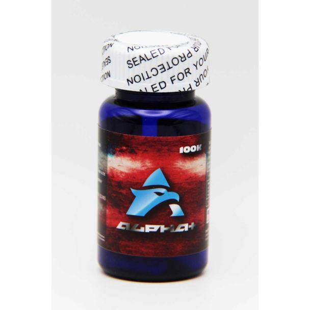 Alpha+ 100K natural formula capsules with proprietary blend for men’s wellness
