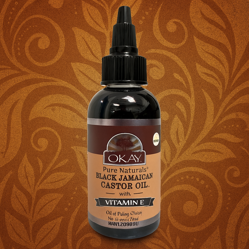 OKAY Black Jamaican Castor Oil + Vitamin E Review (2 oz): Multi-Use Hair & Skin Oi