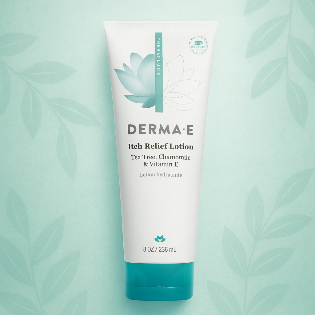 DERMA E Itch Relief Lotion Review — 8 oz with Tea Tree & Chamomile