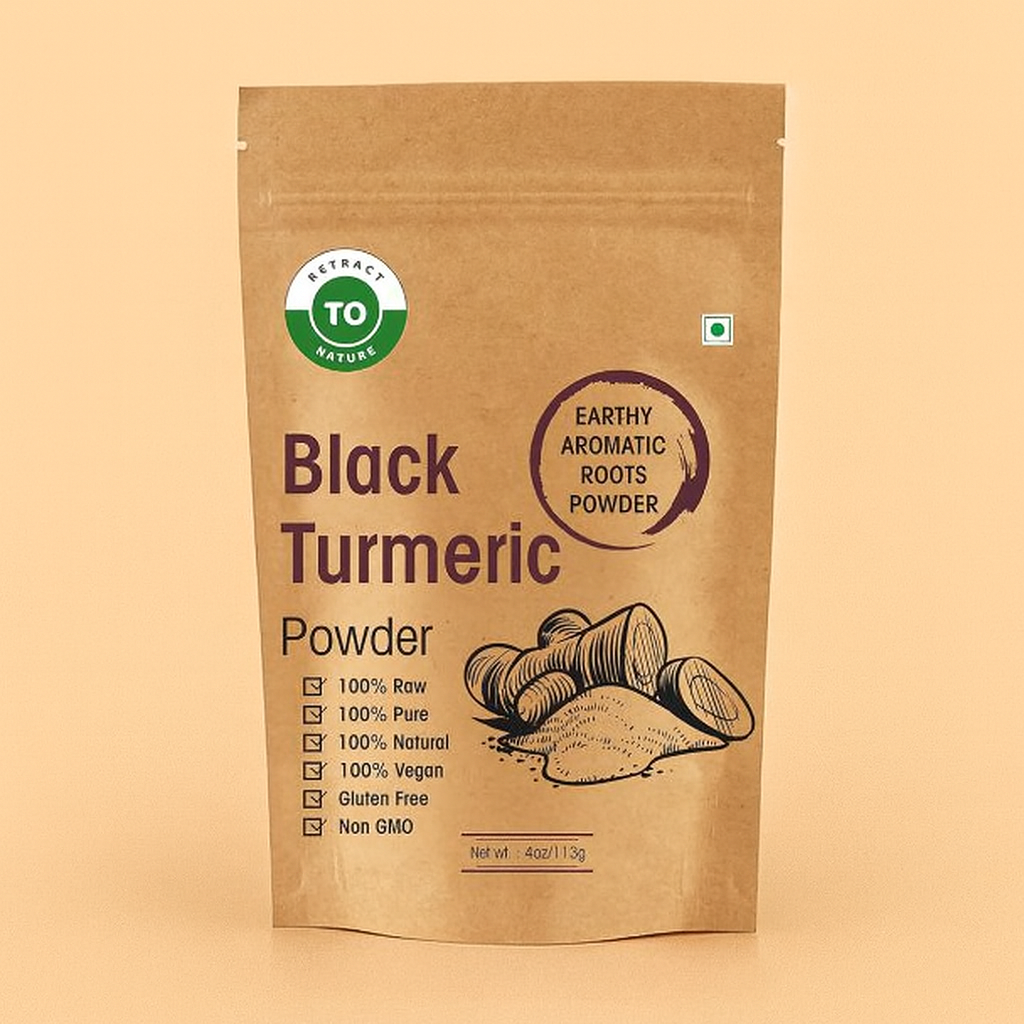 Black Turmeric Powder Review — Retract to Nature 4 oz Pack
