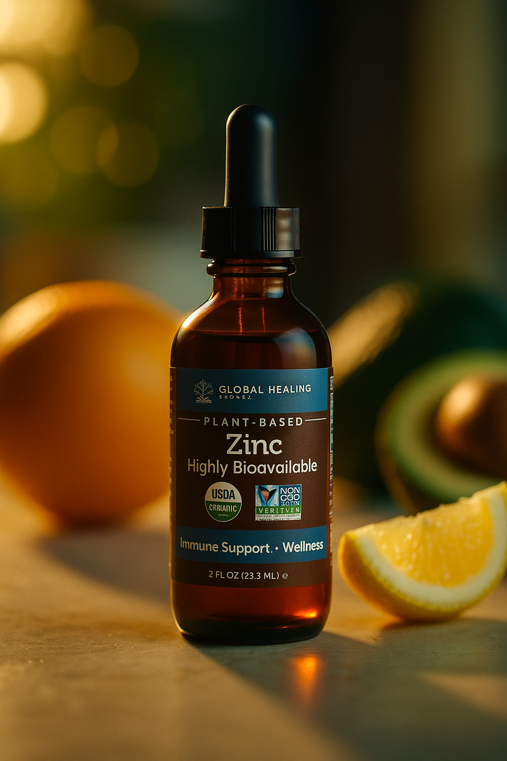 Global Healing Plant-Based Liquid Zinc (2 oz) Review — Clean Liquid Zinc Drops
