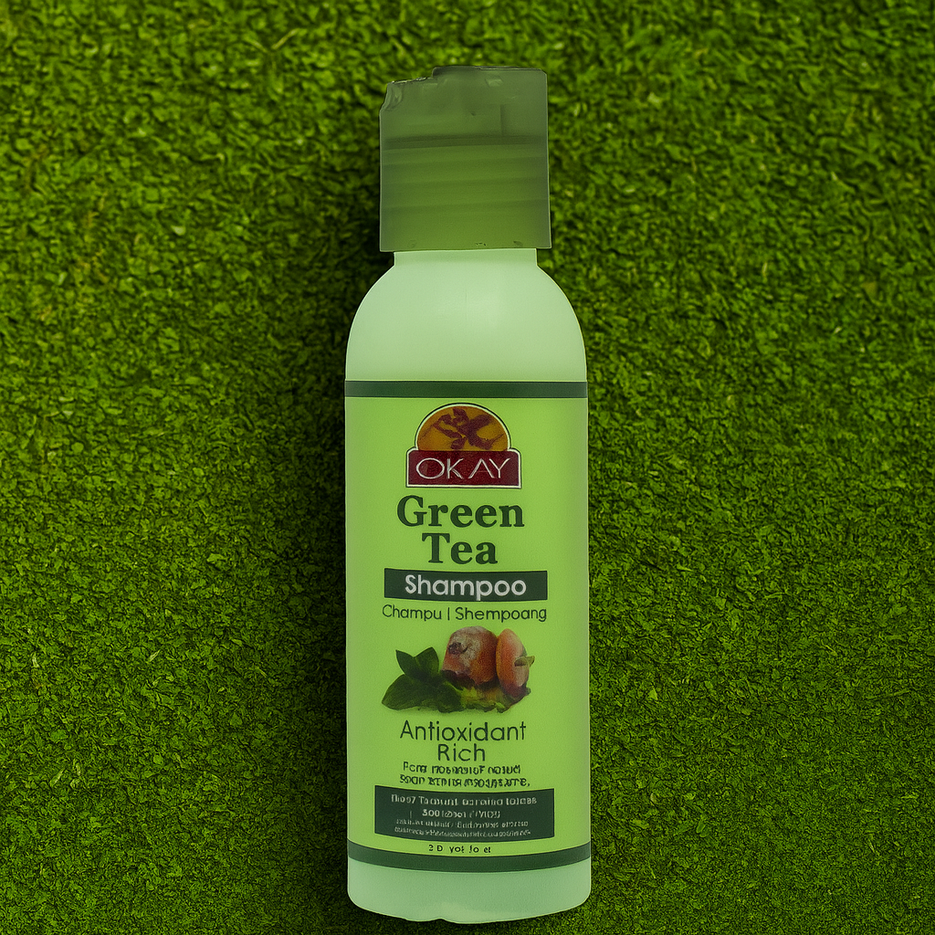 OKAY Green Tea Nourishing Antioxidant-Rich Shampoo Review (2 oz / 59 mL): Small Bottle, Big Benefits
