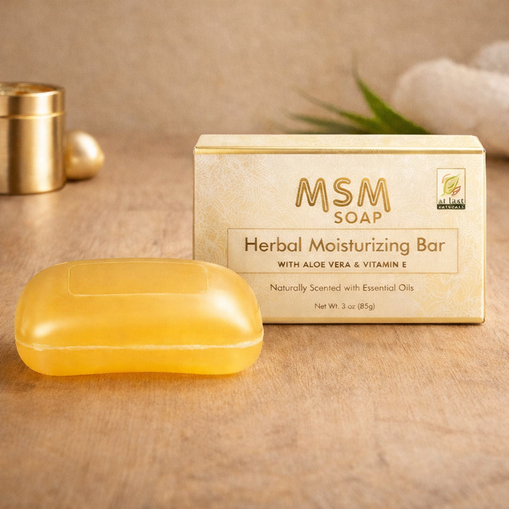 At Last Naturals MSM Soap Herbal Moisturizing Bar with Aloe Vera & Vitamin E – In-Depth Review