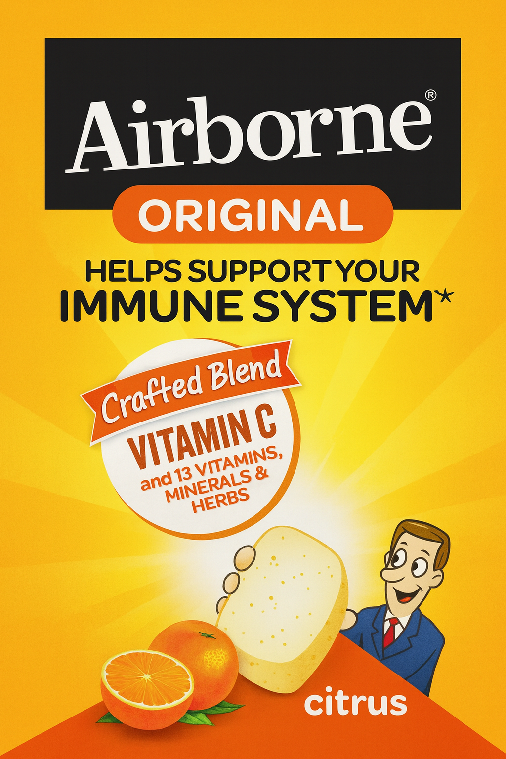 Airborne 1000 mg Vitamin C Chewable Review (32 ct Citrus)