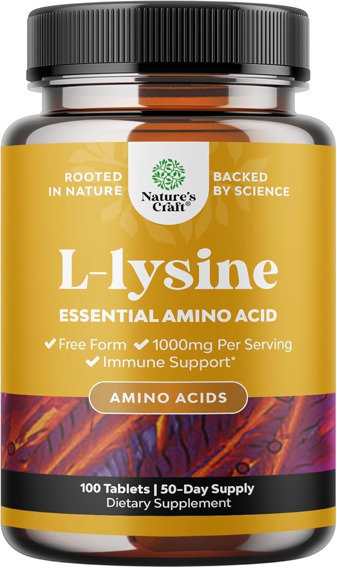 Nature’s Craft L-Lysine: Essential Amino Acid for Immune & Skin Support