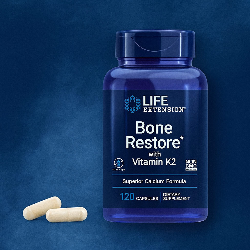 Life Extension Bone Restore with Vitamin K2 Review: Stronger Bones, Backed by Science