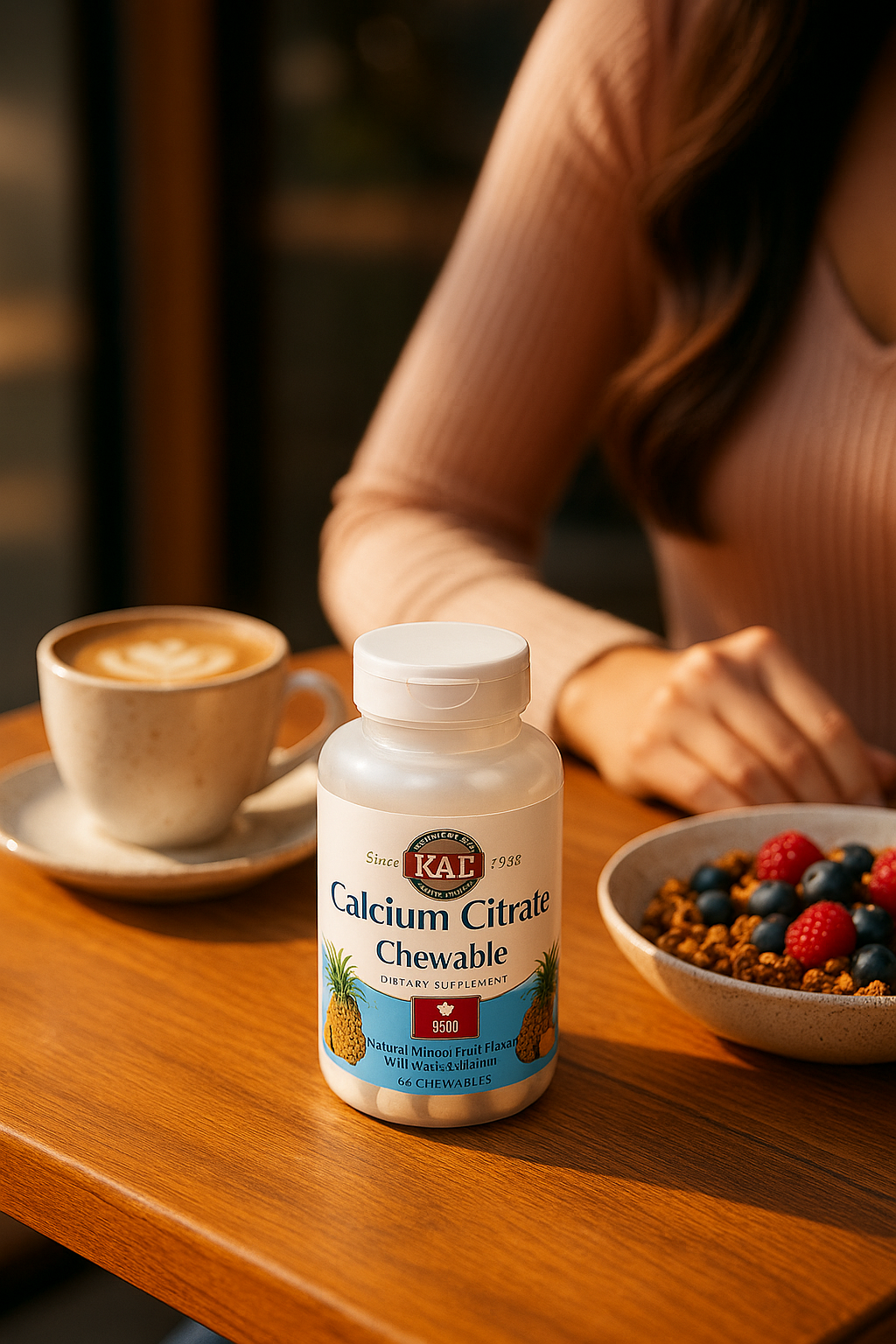 KAL Calcium Citrate Chewables 60 Tablets – Easy Daily Bone & Muscle Support