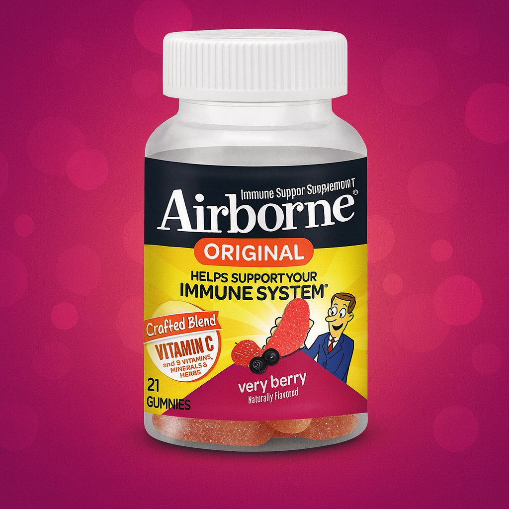 Airborne Vitamin C 750 mg Berry Gummies Review (21 Count)