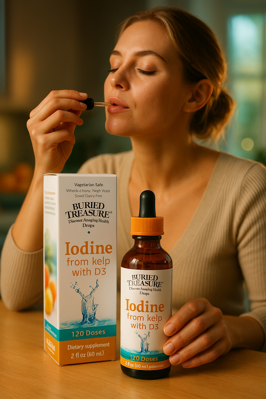 Iodine Drops Buried Treasure Review – Liquid Thyroid Support in 120 Easy Doses