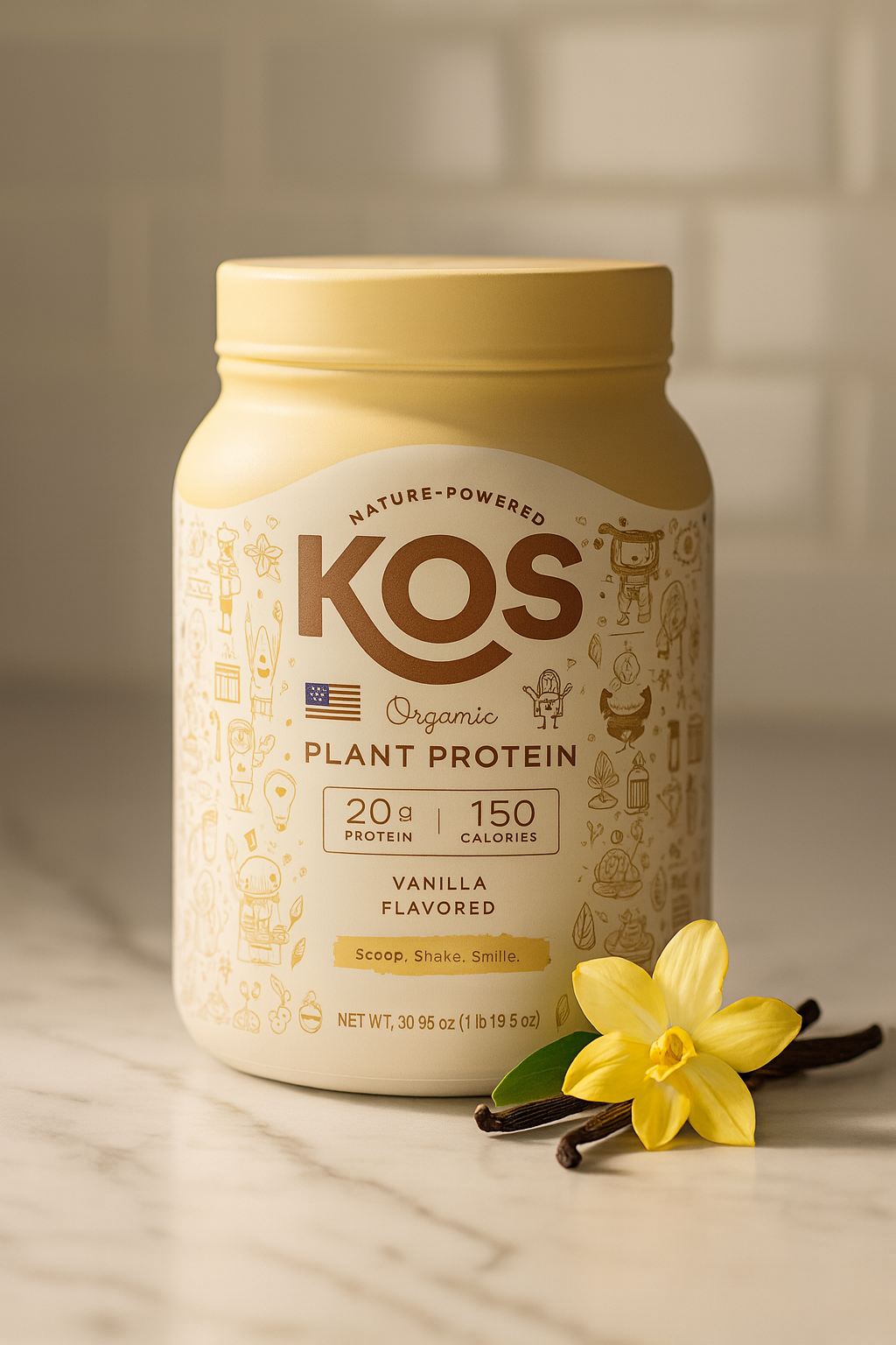 KOS Organic Plant Protein Powder Review: The Clean, Creamy Vanilla Shake You’ll Actually Love