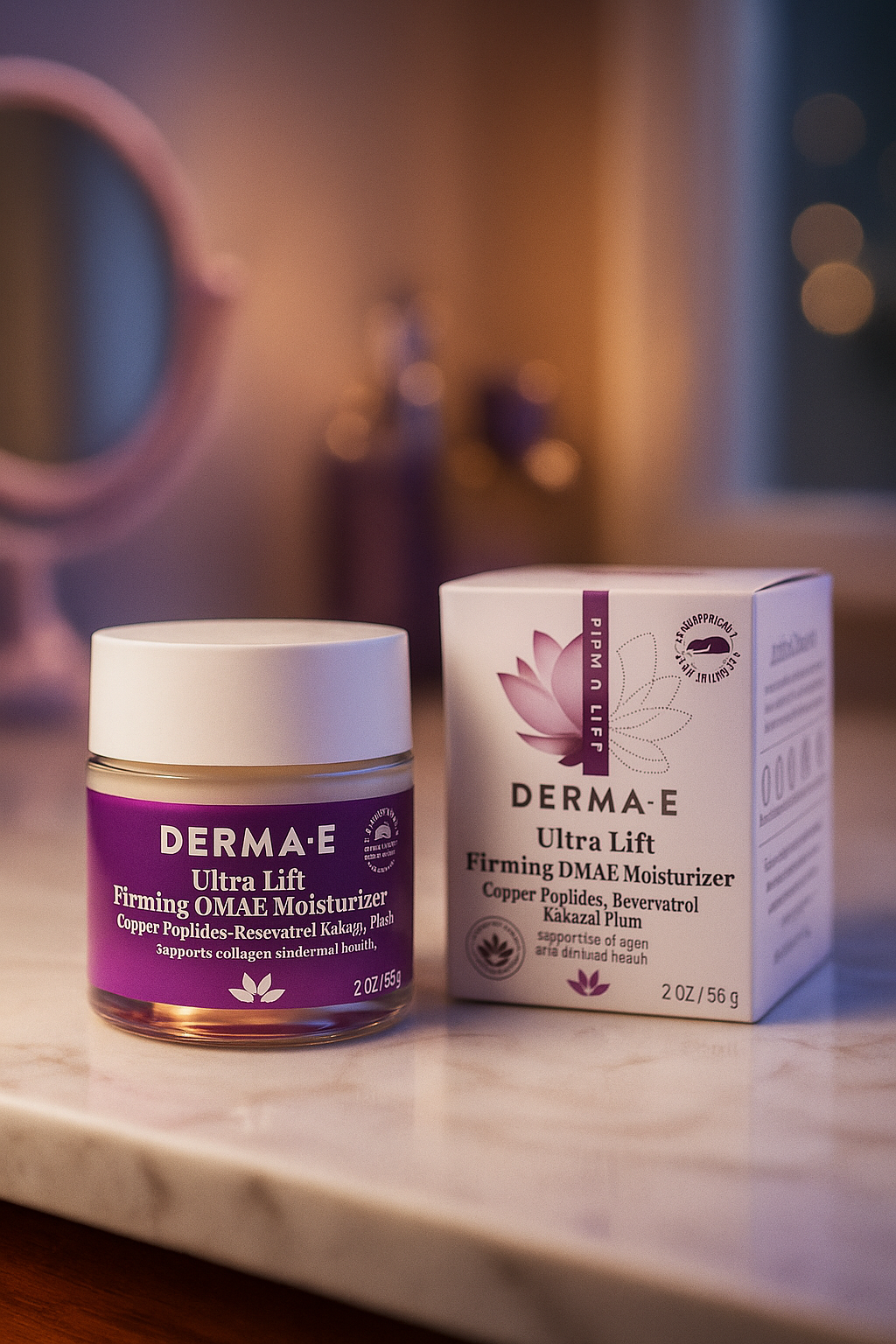 DERMA Ultra Lift Firming DMAE Moisturizer Review — Vegan Copper Peptide Cream for a Smoother, Firmer Look