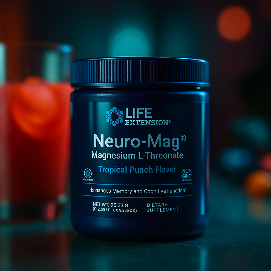 Life Extension Neuro-Mag® Magnesium L-Threonate Powder — The Brain-Boosting Magnesium You’ve Been Missing