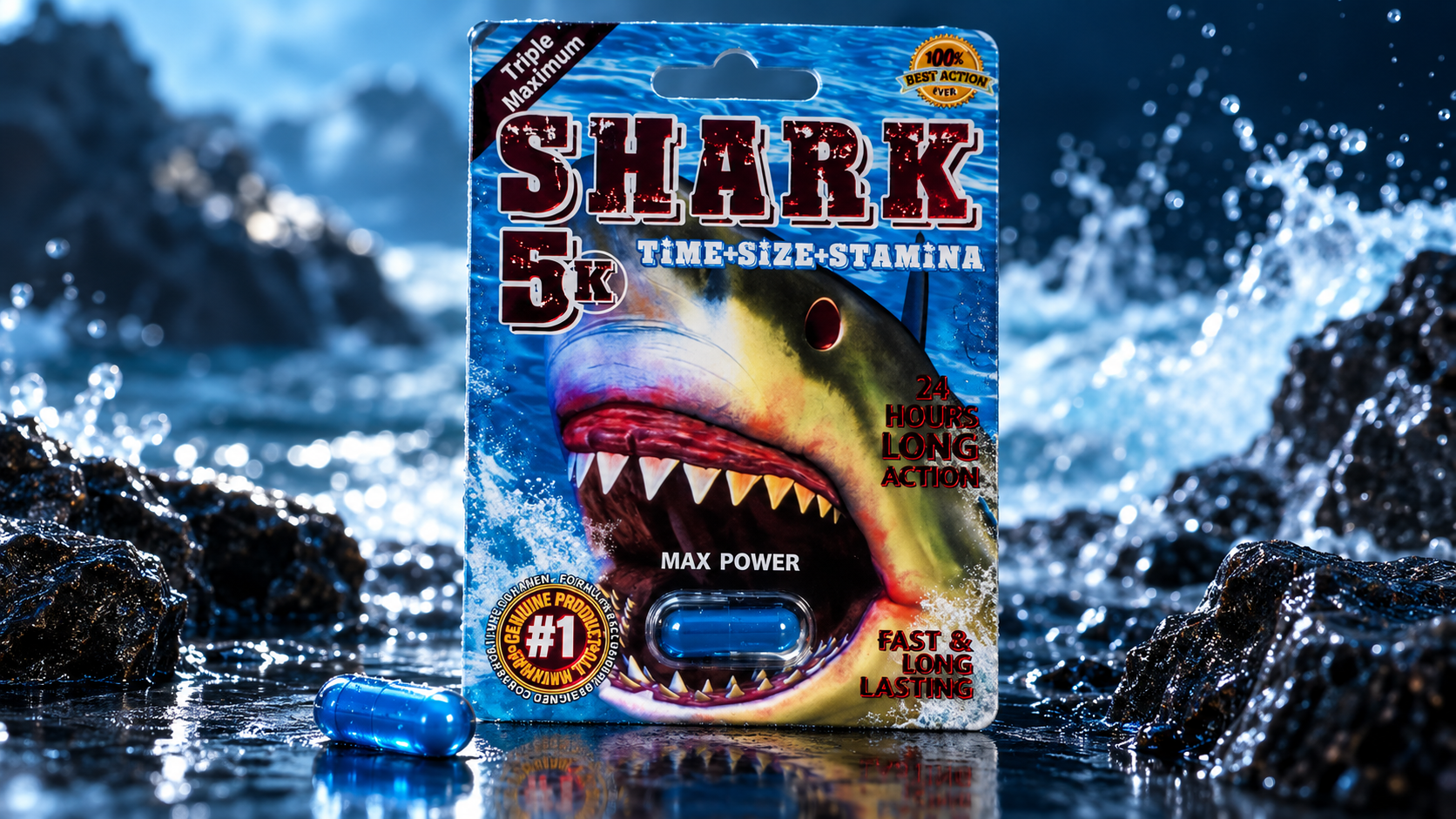 Shark 5K Pill 5000mg Review: Benefits, Dosage & Safety