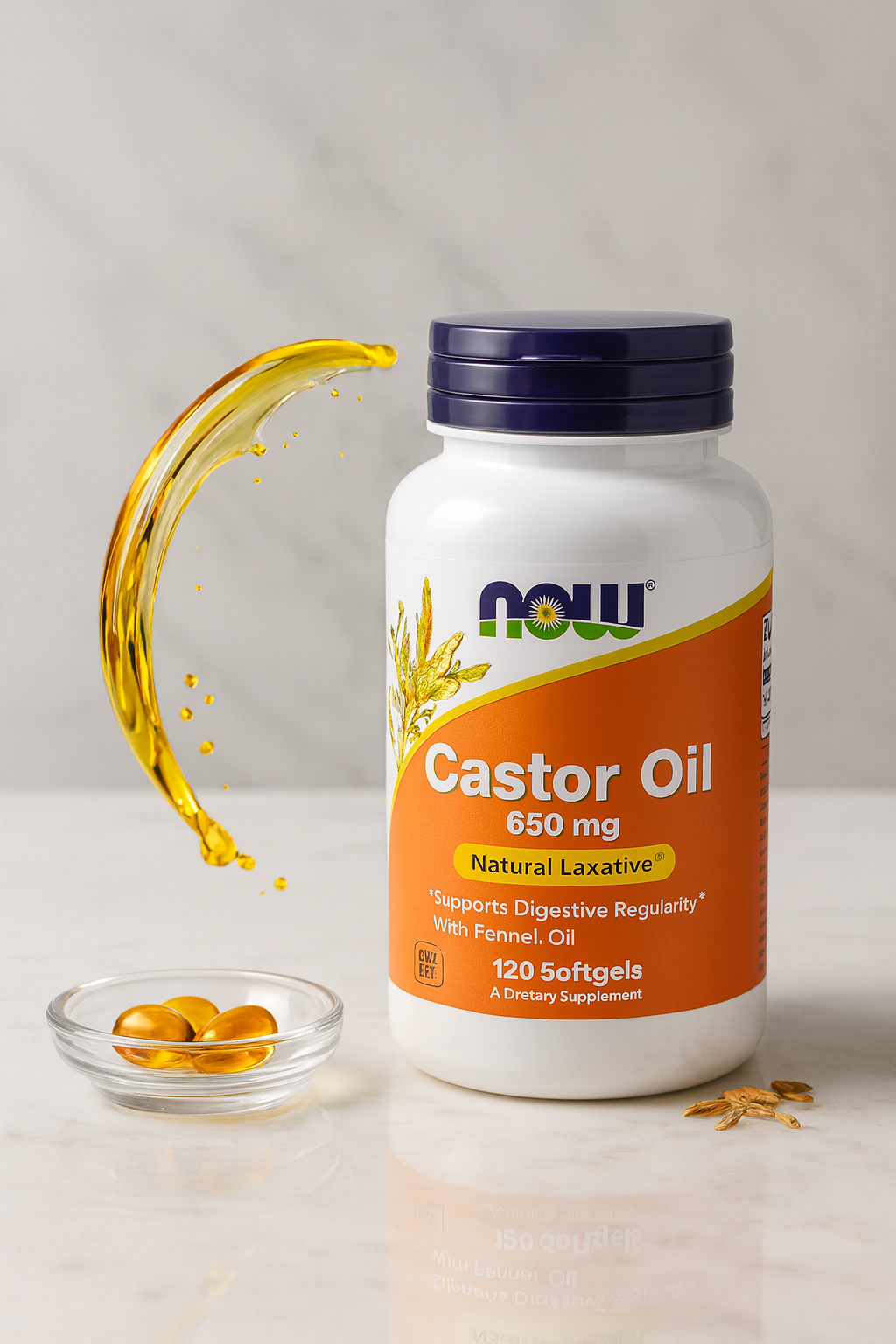 NOW Castor Oil 650 mg (120 Softgels): Honest Review & Digestive Support Breakdown