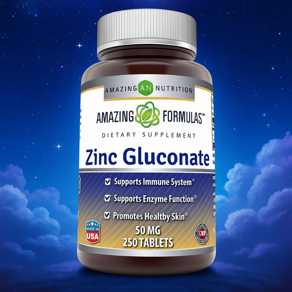 Amazing Formulas Zinc Gluconate 50 mg Review | 250 Tablets for Immune Support
