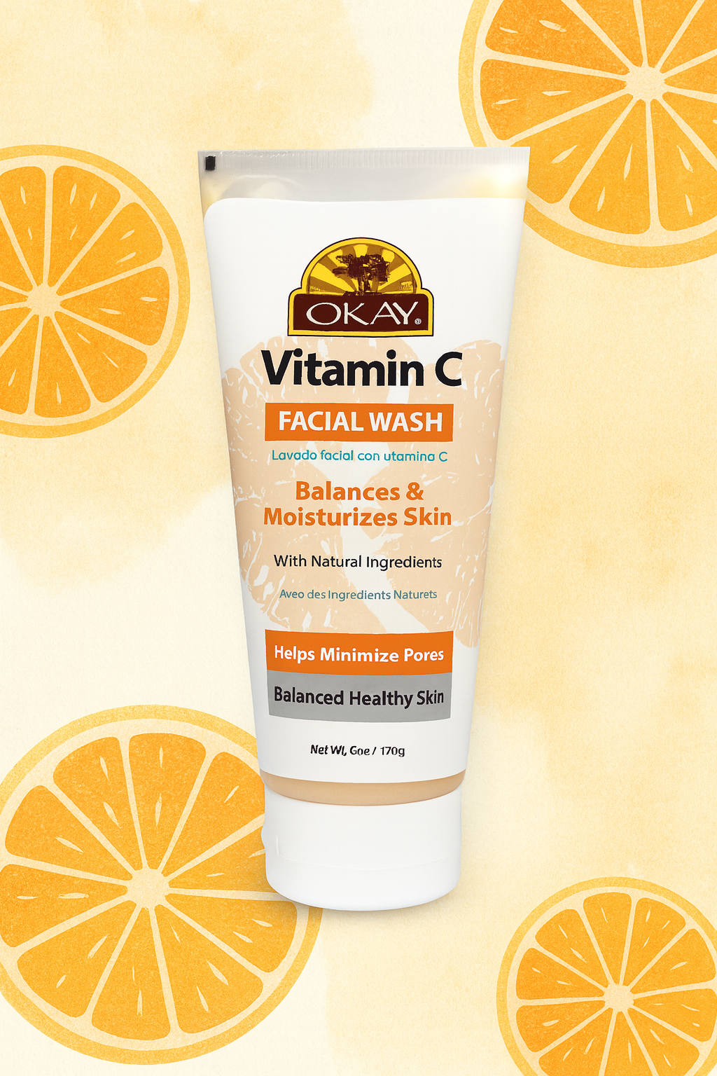 OKAY Vitamin C Facial Wash Review (6 oz): Brightening Cleanser on a Budget