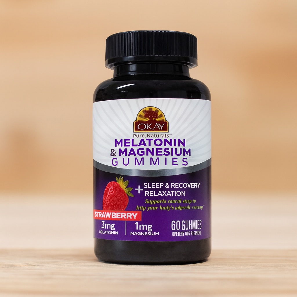 Strawberry Melatonin & Magnesium Sleep Support Gummies – Restful Sleep Made Easy    