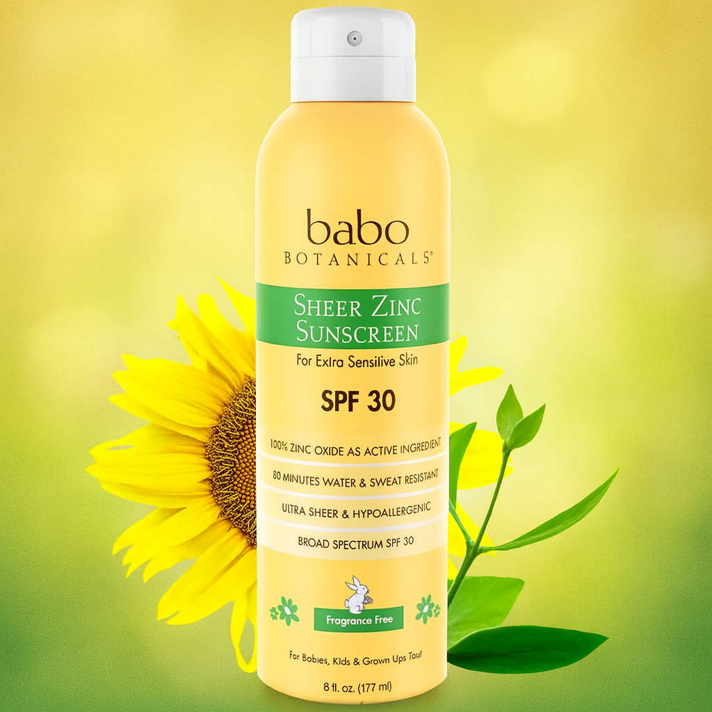 Babo Botanicals Sheer Zinc Mineral Sunscreen SPF30 Review: Gentle, Vegan Sun Protection for Sensitive Skin