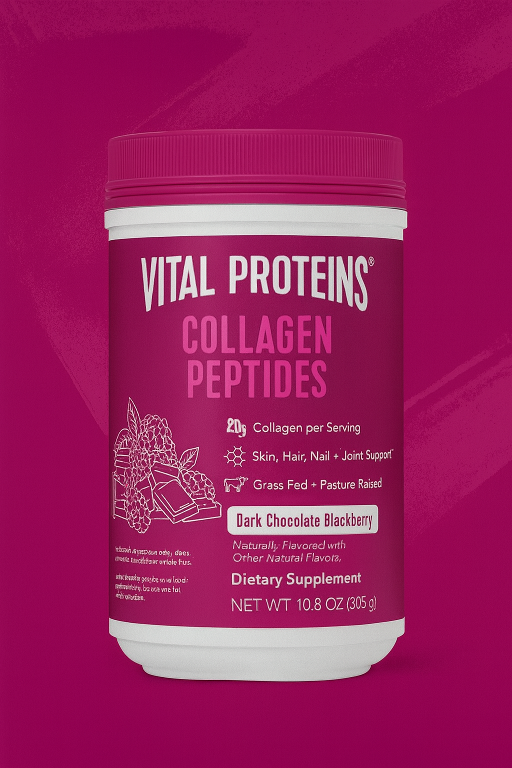 Vital Proteins Collagen Peptides Review: Dark Chocolate Blackberry Flavor Tested