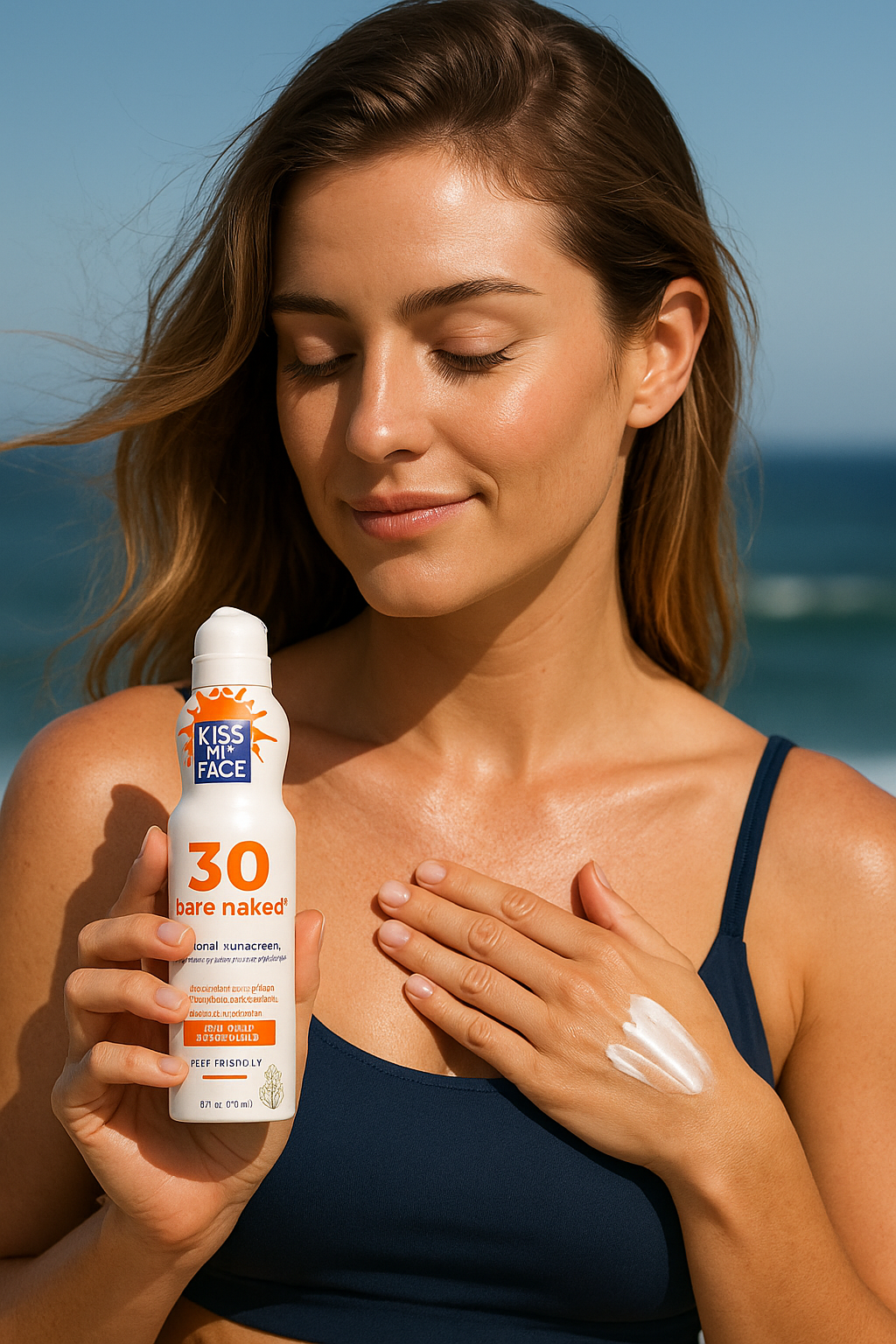 Bare Naked Mineral Sunscreen Spray SPF 30 (6 oz) – Lightweight, Sheer, and Reef-Safe Protection