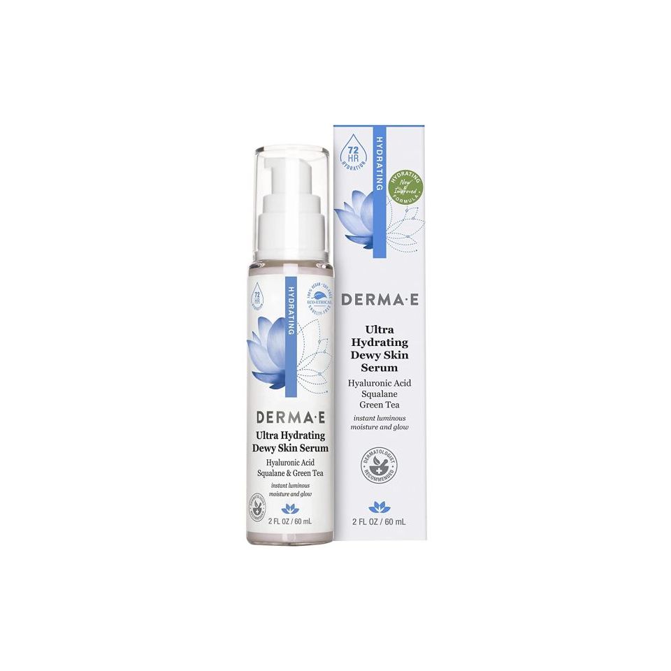 DERMA E Ultra Hydrating Dewy Skin Serum Review — Squalane & Green Tea Deep Dive