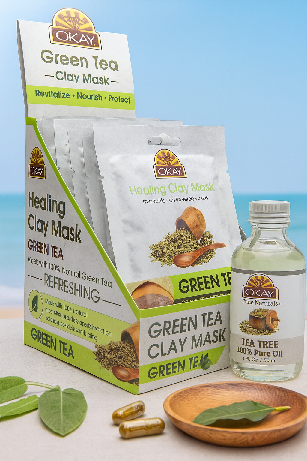 Okay Pure Naturals Healing Clay Mask (Green Tea) — Honest Review & Results