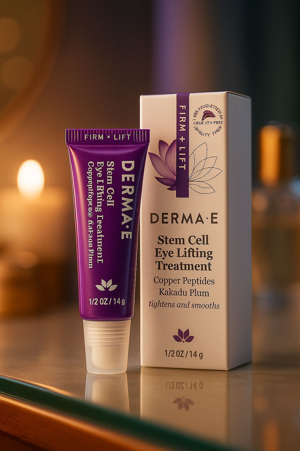 DERMA E Stem Cell Eye Lifting Treatment Review — Copper Peptides for Firmer, Brighter Eyes