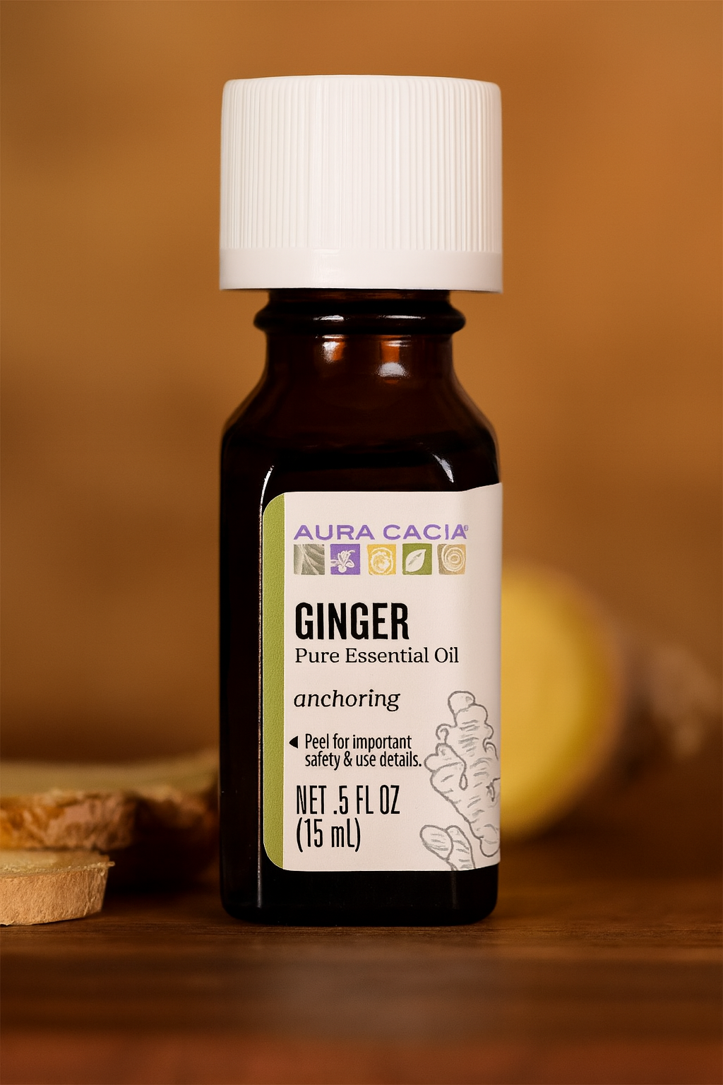 Aura Cacia Anchoring Ginger Essential Oil Review (0.5 fl oz) — Warm, Grounding Aromatherapy