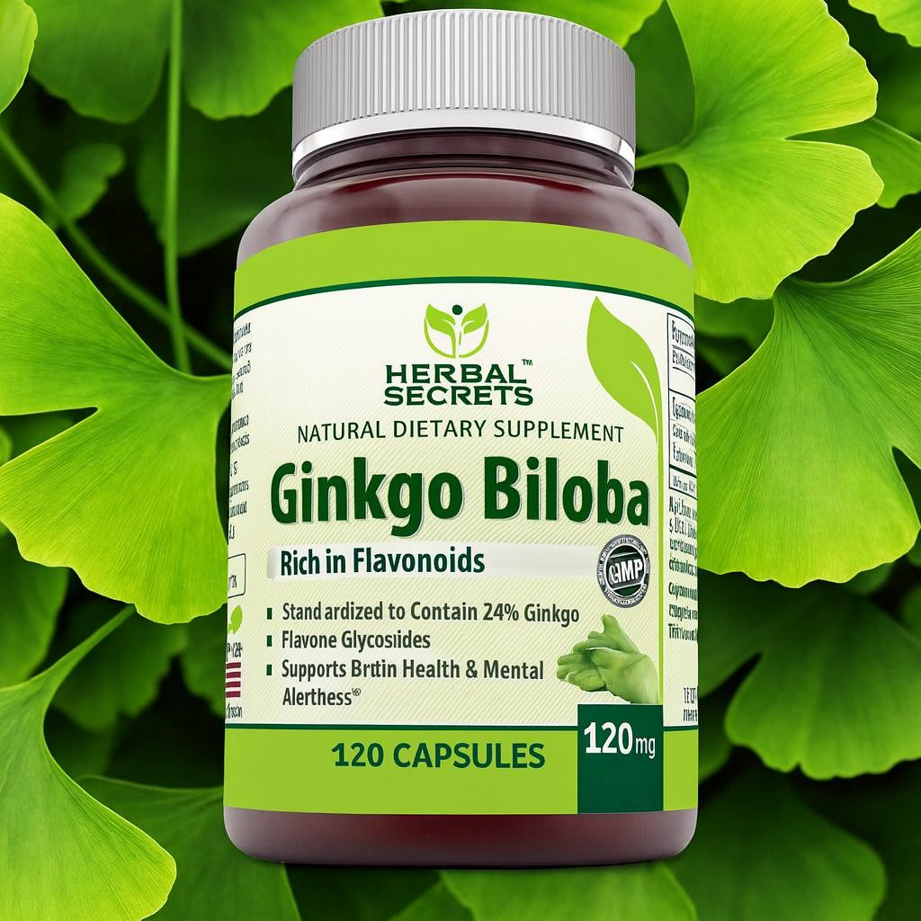 Herbal Secrets Ginkgo Biloba 120 mg (120 Caps) — Complete Review & User Feedback