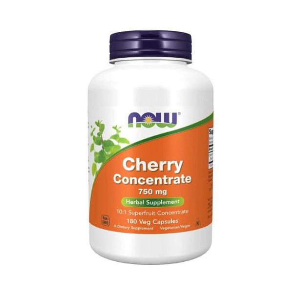 NOW Cherry Concentrate 750mg 180 Veggie Capsules Review: Boost Joint Health & Sleep Naturally