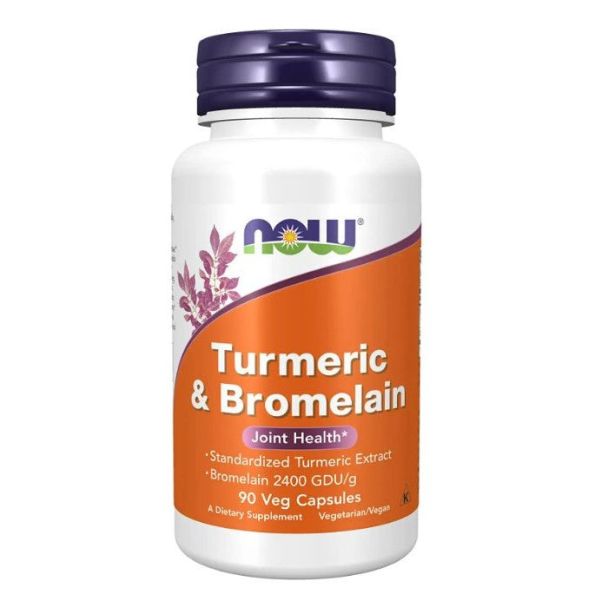 NOW Turmeric Bromelain 750mg 90 Veggie Capsules Review: Support Joint Health & Reduce Inflammation Naturally