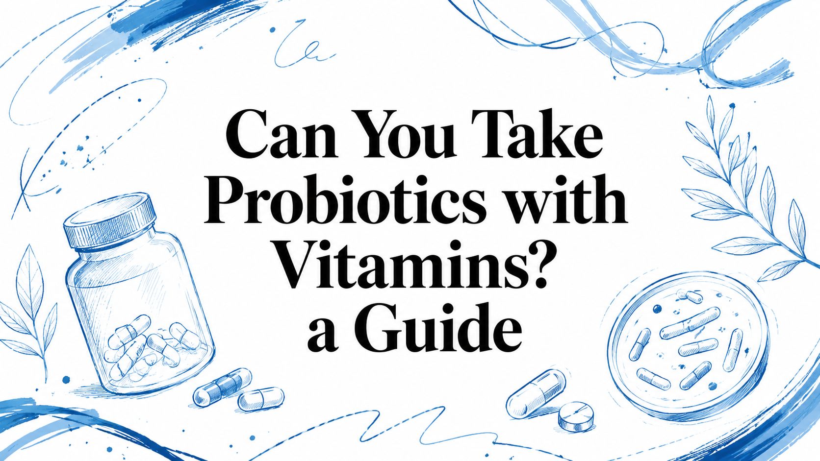 Can You Take Probiotics with Vitamins? a Guide