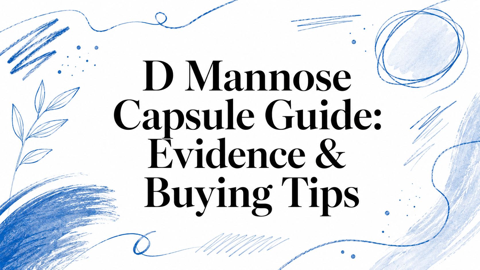 D Mannose Capsule Guide: Evidence & Buying Tips
