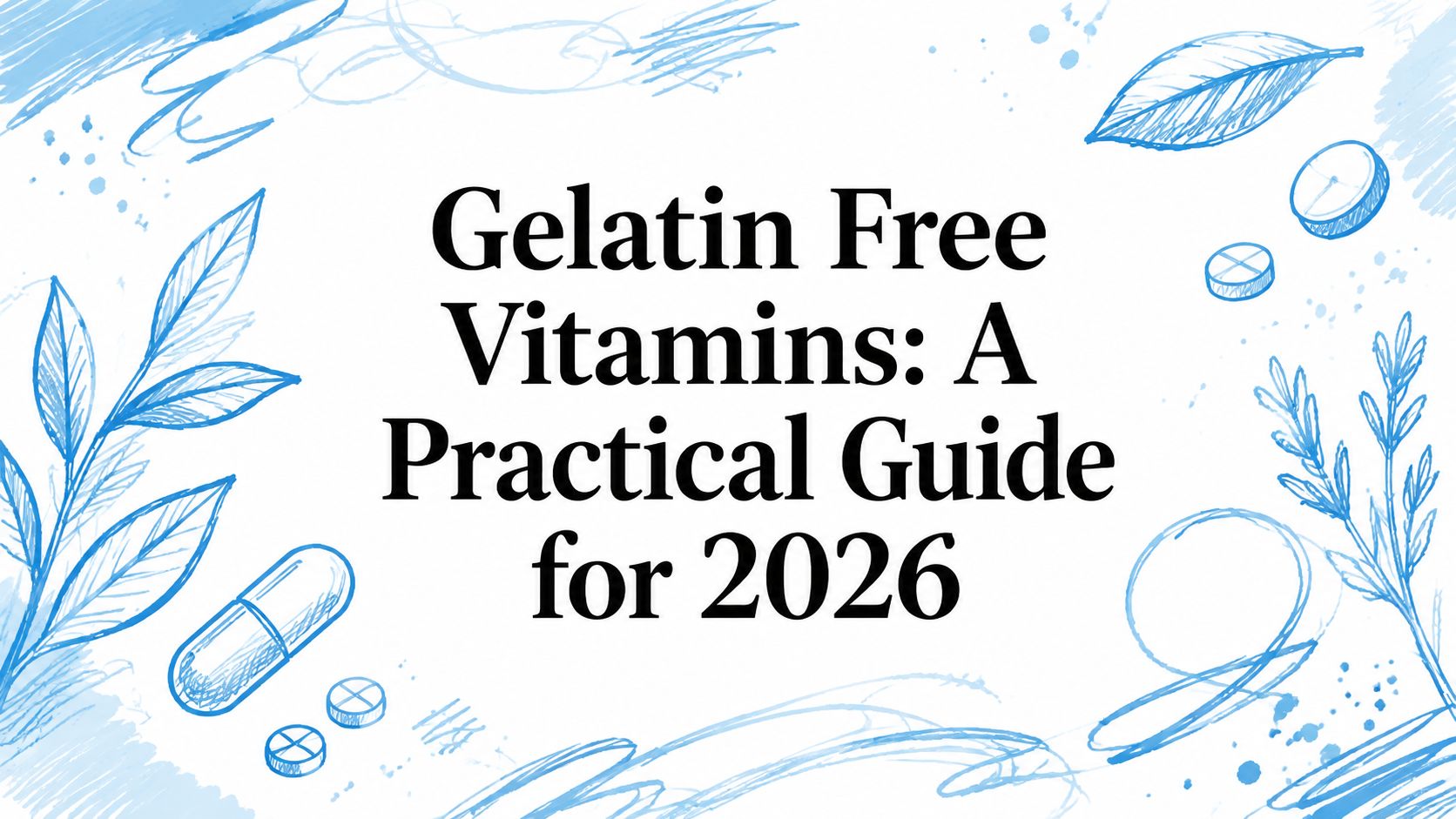 Gelatin Free Vitamins: A Practical Guide for 2026