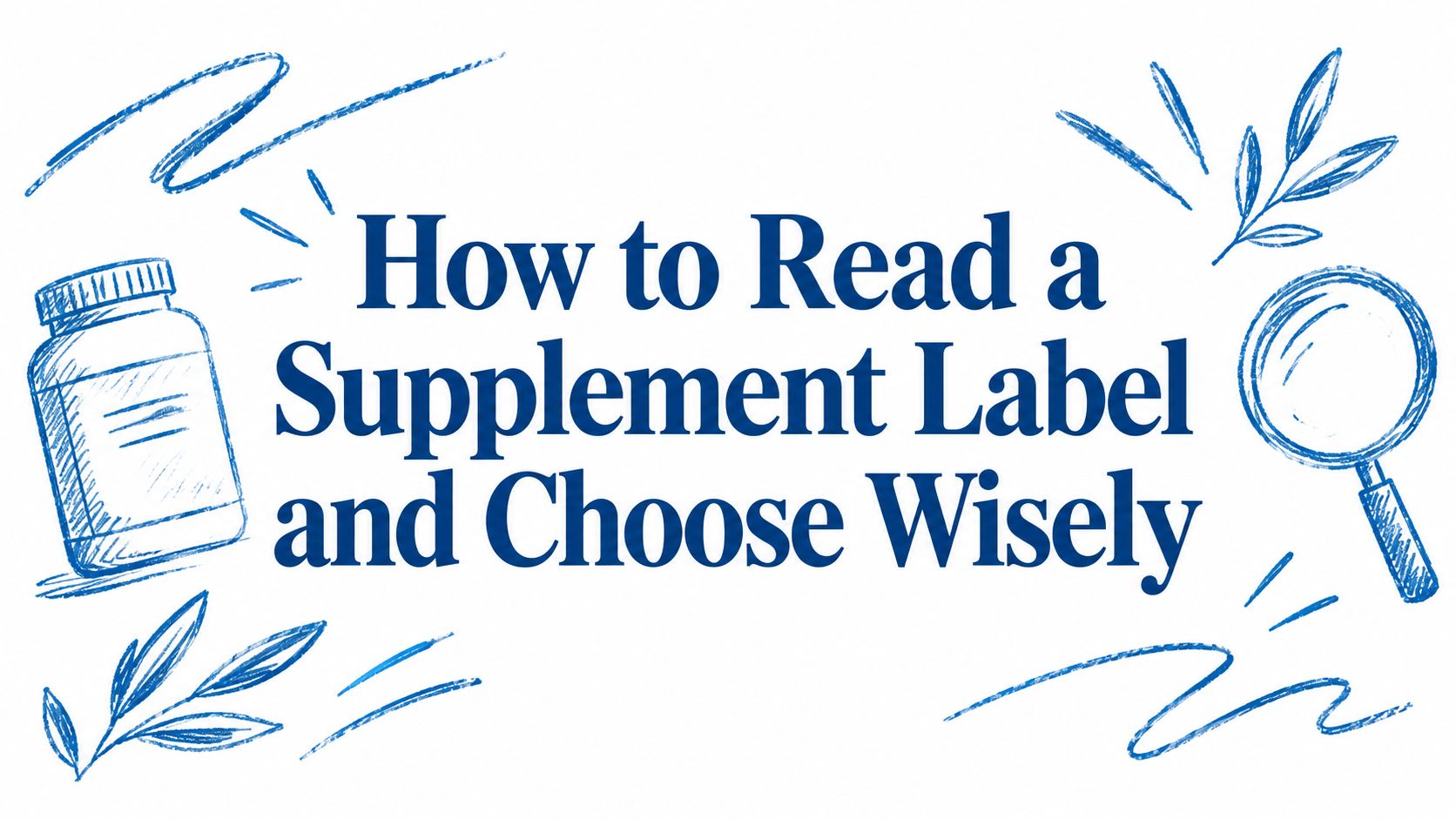 How to Read a Supplement Label and Choose Wisely