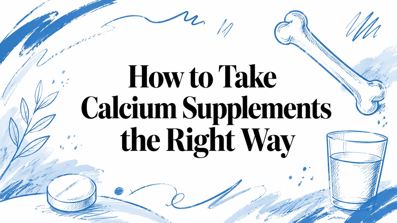 How to Take Calcium Supplements the Right Way