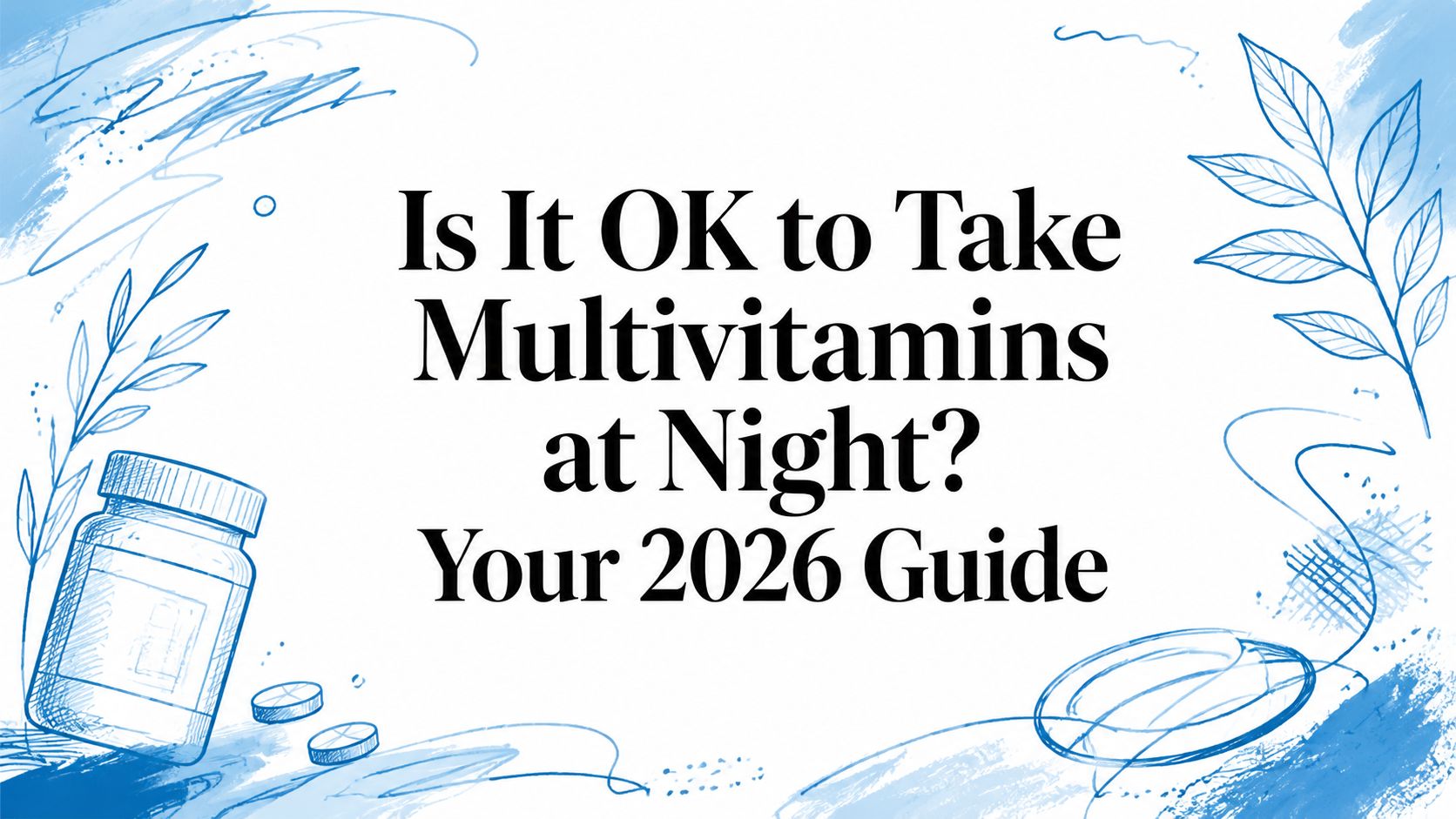 Is It OK to Take Multivitamins at Night? Your 2026 Guide